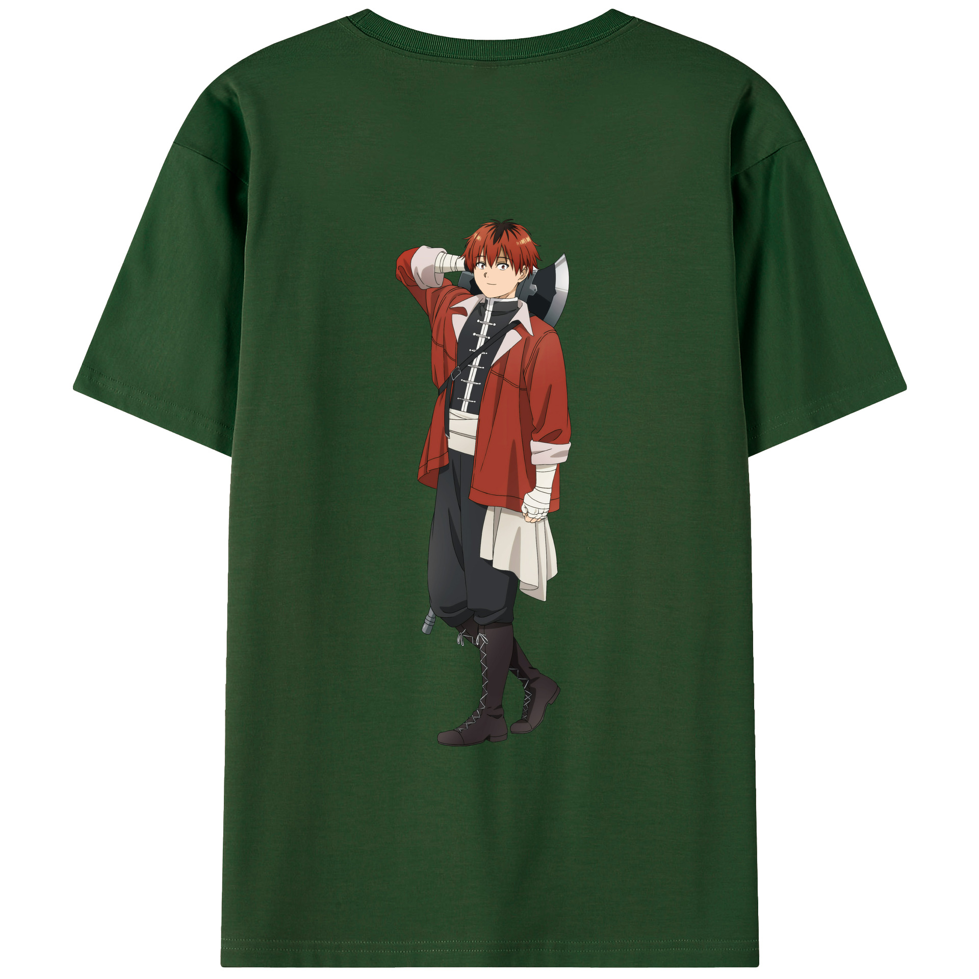 （画像用） 葬送のフリーレン Frieren 綿100％半袖Tシャツ（背面プリント）
